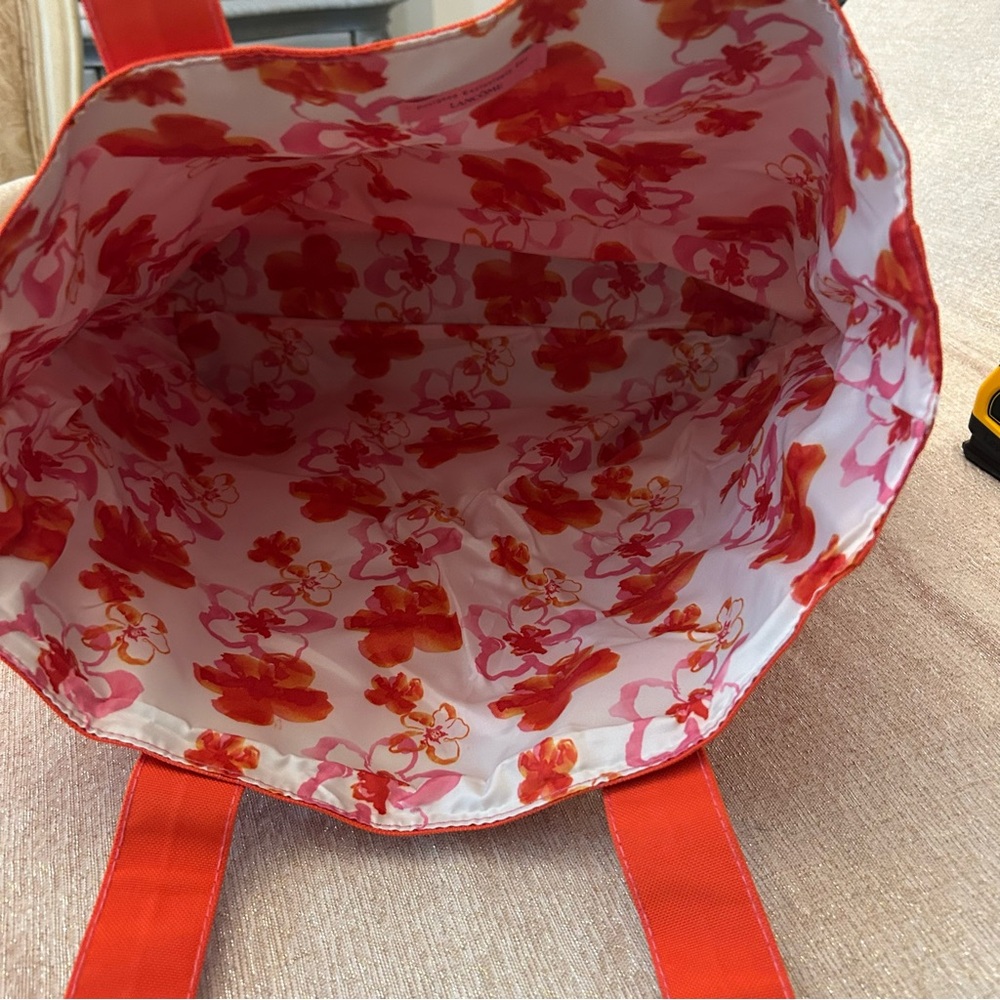 Lancôme Reversible Canvas Floral Tote Bag - Picture 4 of 10
